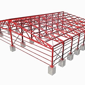 Проект ангара 30х15х7 м теплого исполнения из сэндвич-панелей
