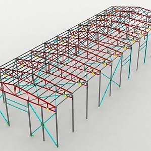 Проект быстровозводимого здания 24х24 м